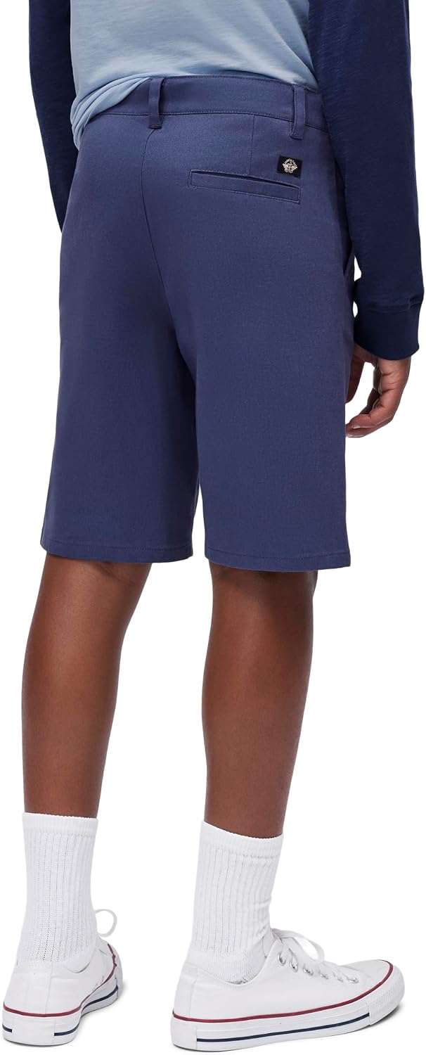 Dockers Boys' Flat Front Twill Chino Short, Stretch
