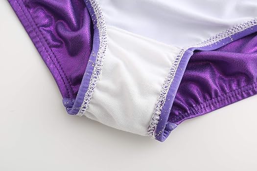 Sinoeem Maglia da ginnastica da bambina, a maniche lunghe, senza maniche, da ballo, pantaloncini sportivi e fascia per capelli, colorata e scintillante, per bambine dai 5 ai 12 anni
