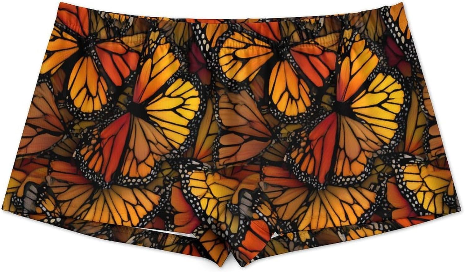 Monarch Butterfly Wings Funny Women's Boxer Briefs Breathable Underpants Trunks Stretch Underwear