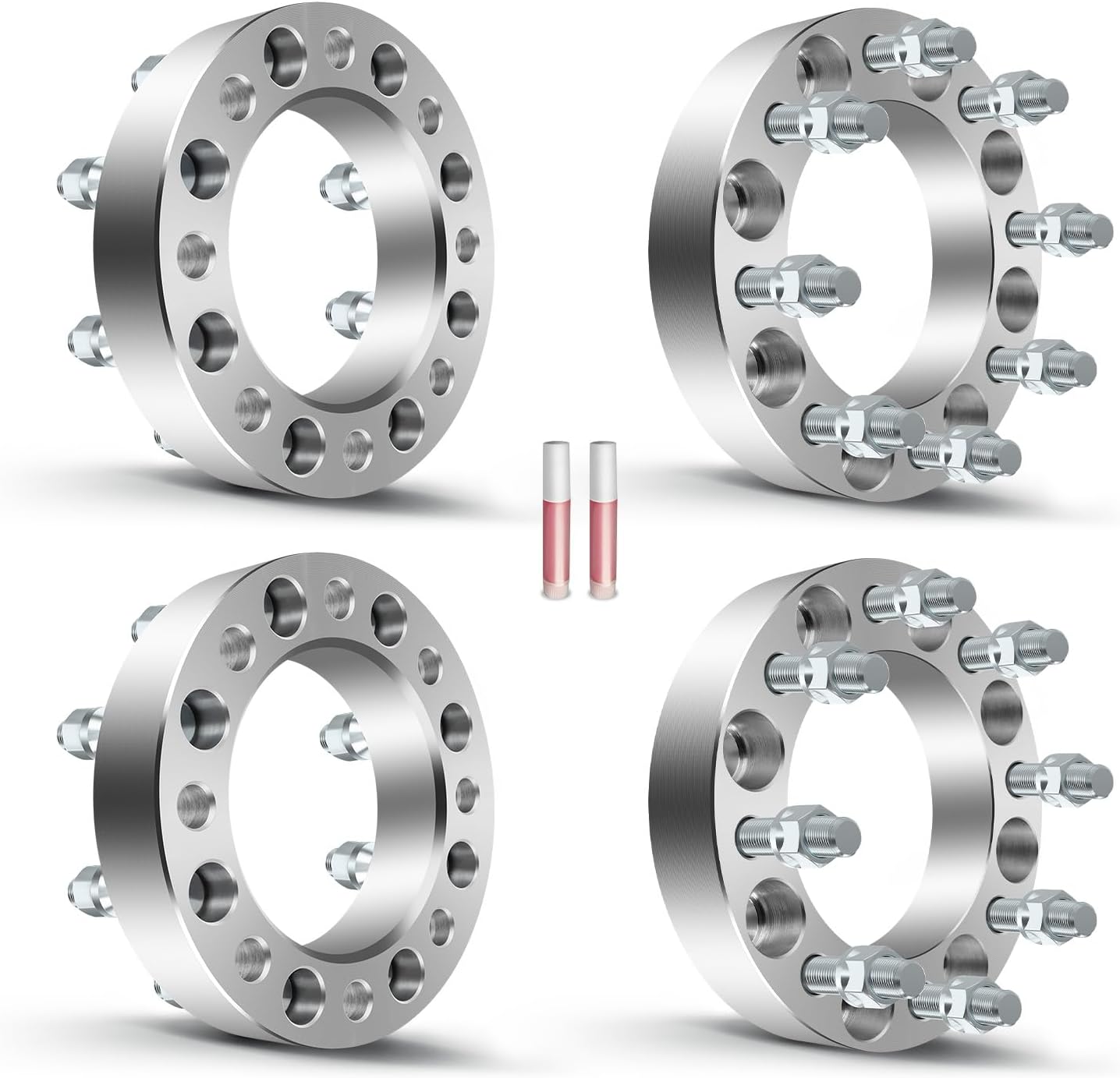 OCPTY 4PCS 8x6.5 to 8x6.5 Wheel Spacers 1.5" Wheel Adapters 9/16" Studs 126.15mm Center fit for 1978,1981,1984-1985,1987 for Chevrolet for C20 / 1979-1980,1983,1986 for Chevrolet for C30