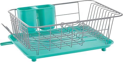 Farberware Classic Full Dishrack, 3 piezas, Aqua