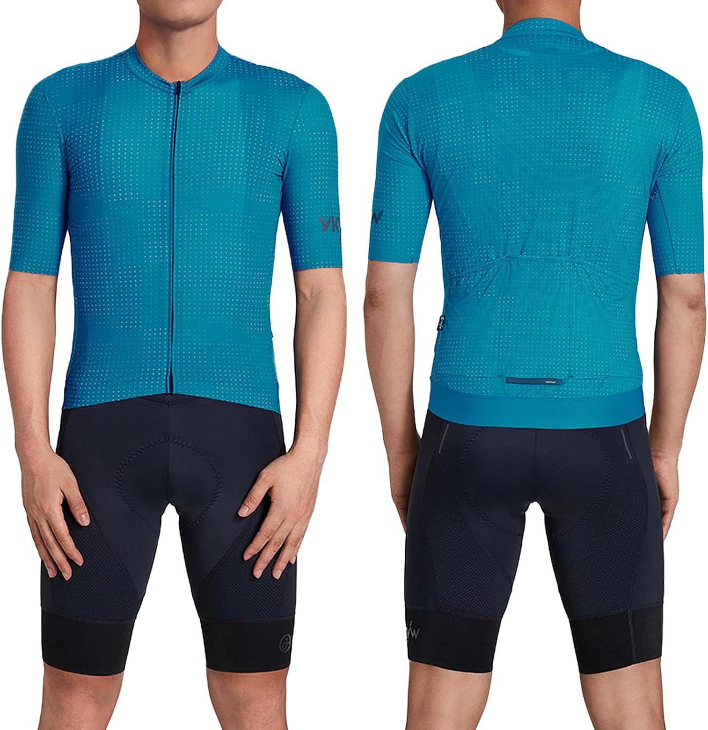 YKYWBIKE Cycling Jersey Men with Pockets Bike Jersey Short Sleeve Biking Shirts for Men Cycling Breathable MTB Biker Shirts
