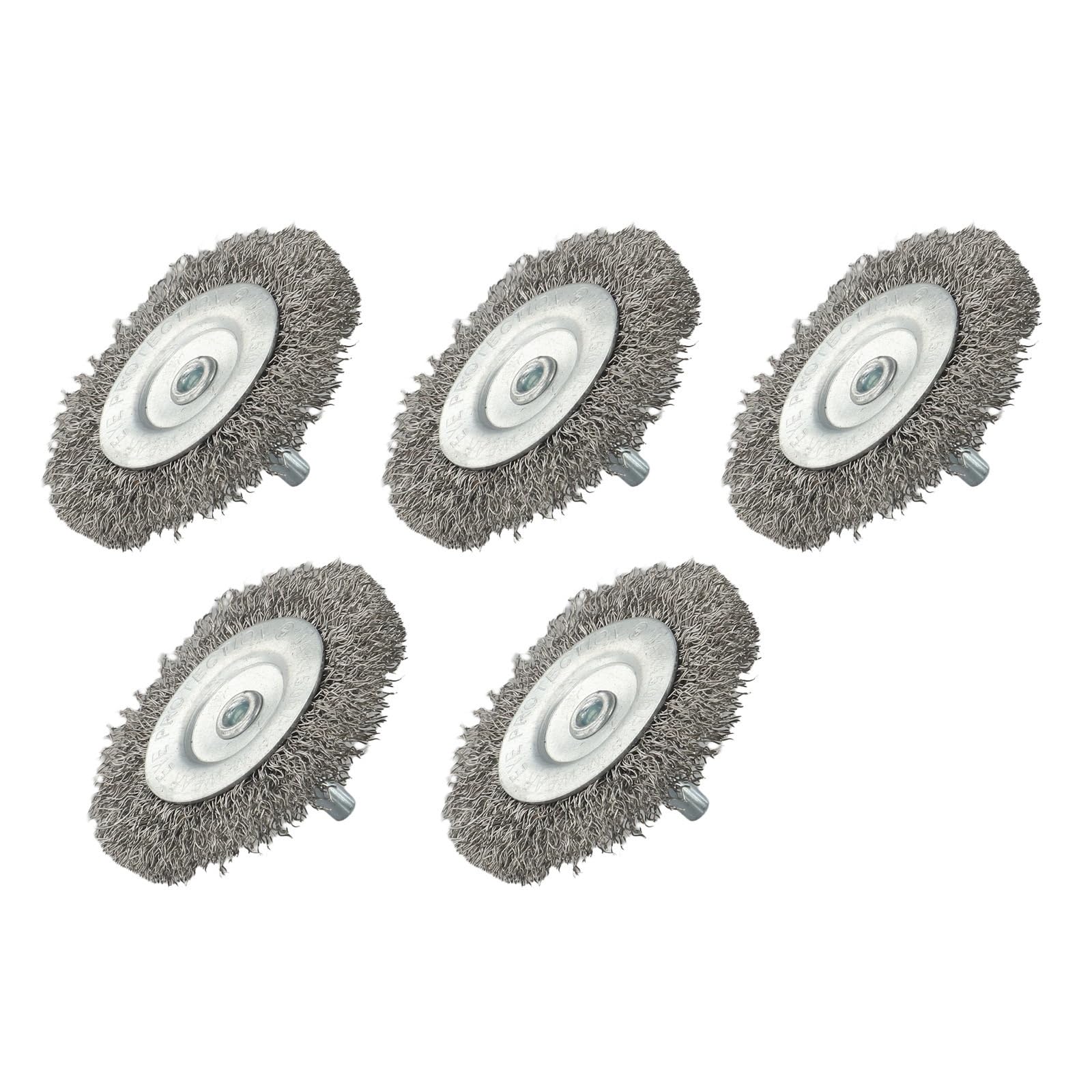 Set di spazzole for ruote metalliche da 5 pezzi da 3 pollici 75 mm | Accessorio for smerigliatrice trapano rotante sverniciatura dei metalli rimozione della vernice finitura superficie del legno