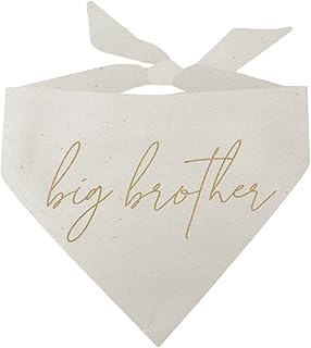 Big Brother Baby Announcement Dog Bandana (Natural, OS 899)