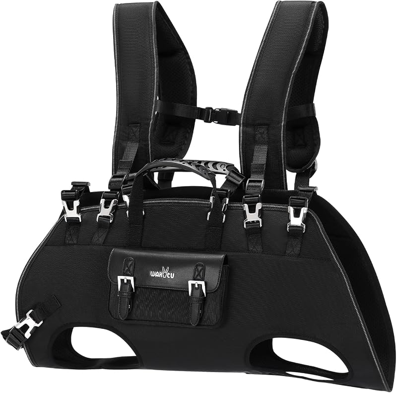 Mochila e Peitoral de Suporte para Cães wakytu com Alças Acolchoadas e Respiráveis C291 (XXL)