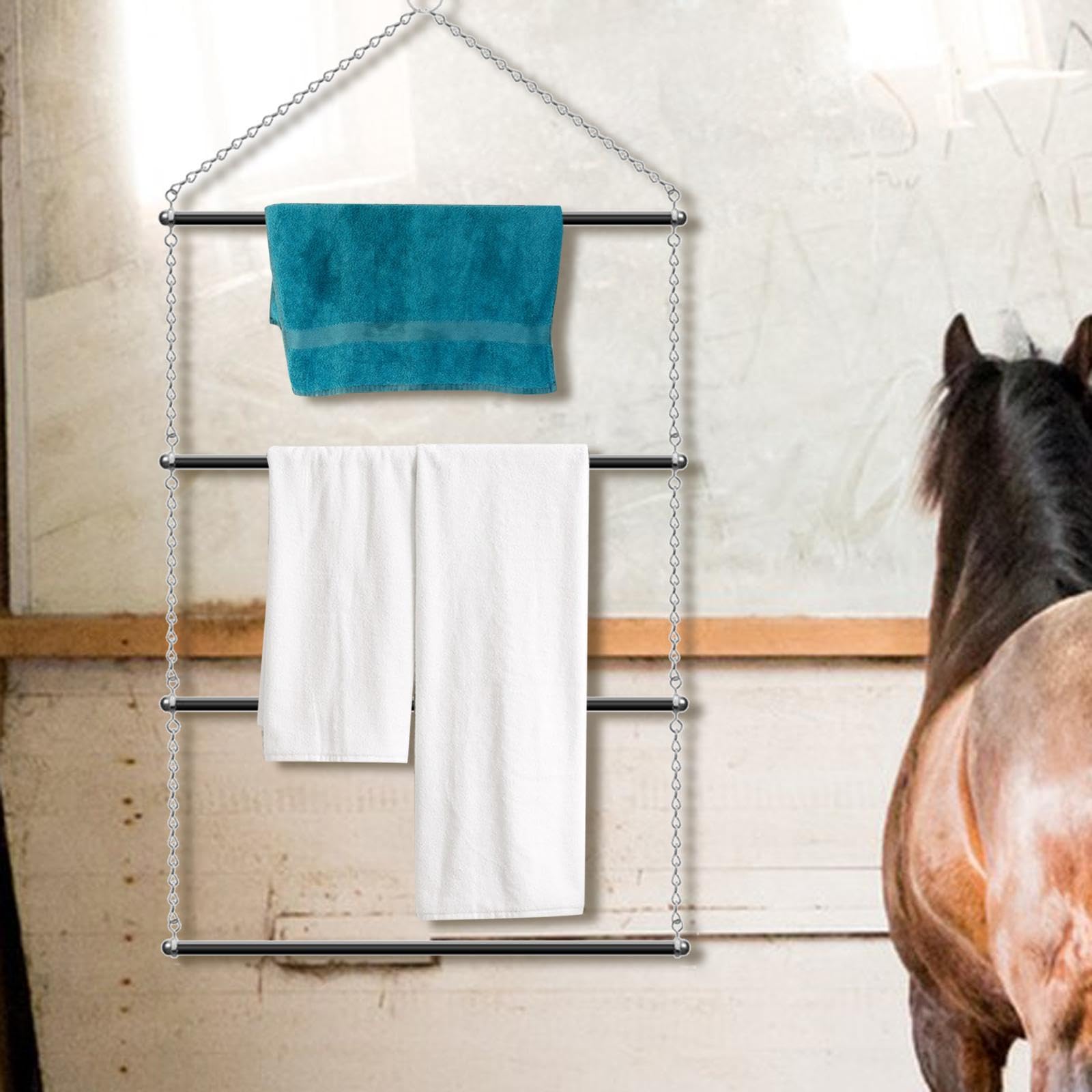 Saddle Rack HGZLQKD Horse Blanket Rack Horse Blanket Storage Rack