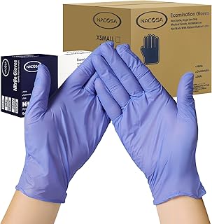 Nitrile Gloves 1000 M/L/XL Disposable Gloves Latex Free Powder Free Medical Exam Glove,Grade 4 Mil,Blue,Bulk(Case of 1000)