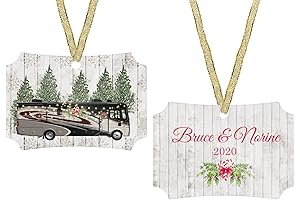 Personalized Class A Motorhome Christmas Ornament