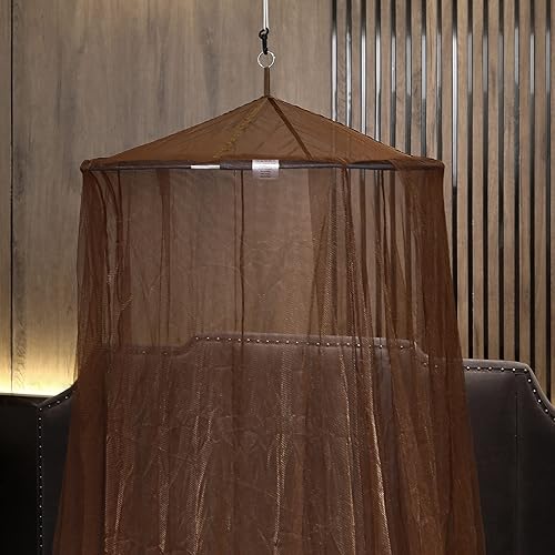 Miniatura 6 de Mengersi Elegante mosquitera para cama con dosel, para colgar en la cama, para cama individual, matrimonial, queen, king, toldo de campamento para