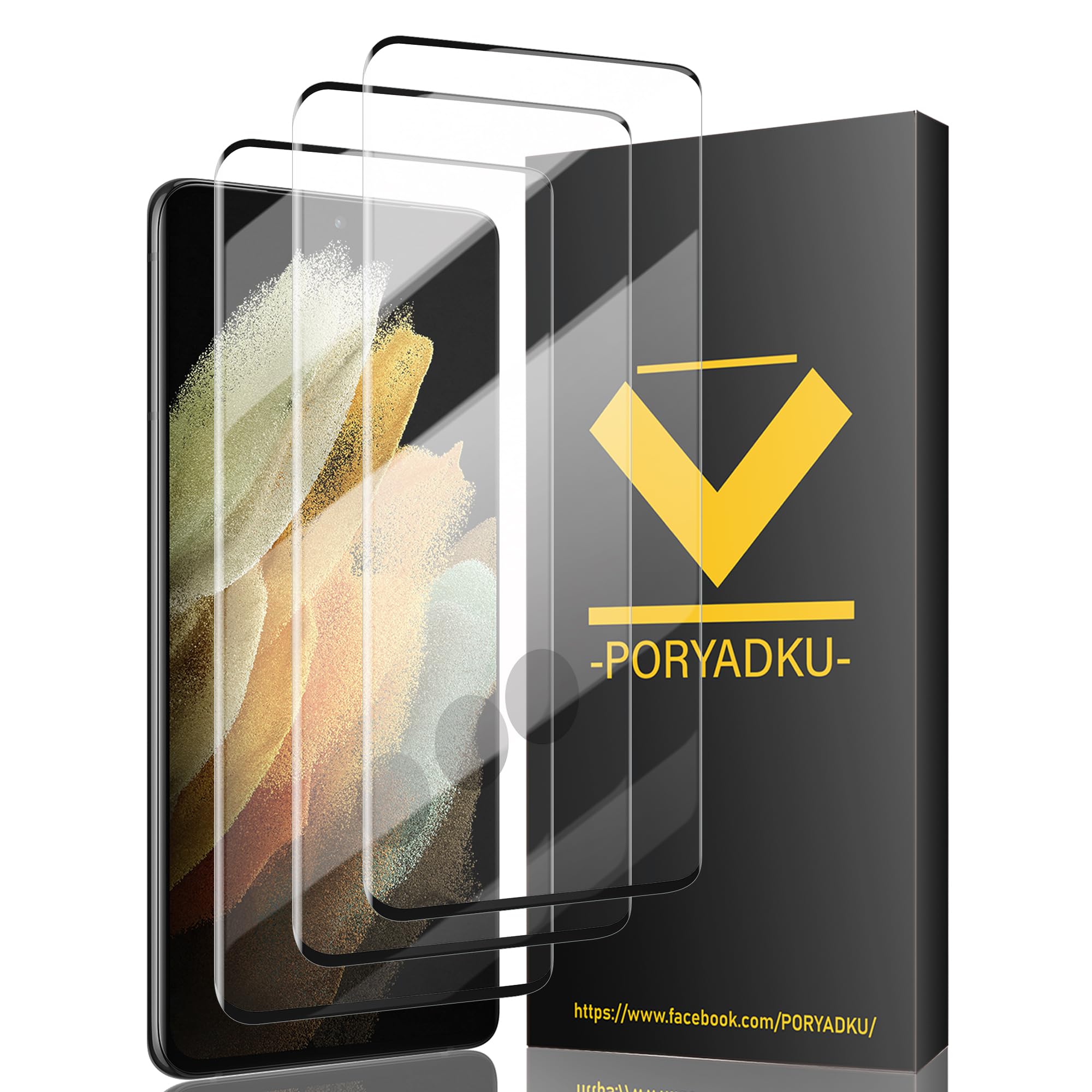 Mkeke3 Pack For Samsung Galaxy S21 Ultra Screen Protector