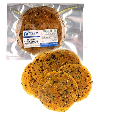 Neelam Foodland Vacum Packed Methi Thepla, 250 G
