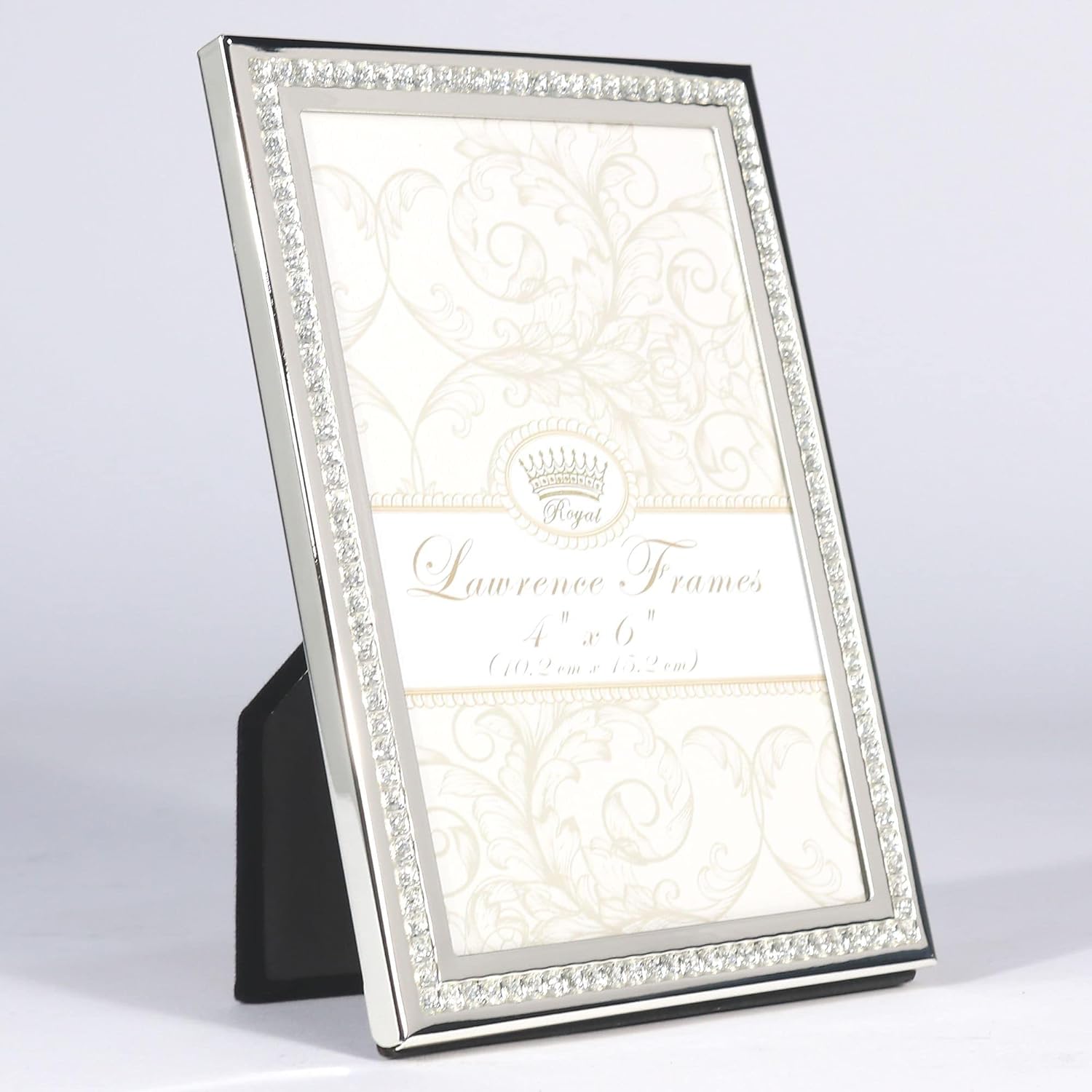 Lawrence Frames Lawrence Royal Designs 4x6 Dazzle Silver and Glitter Picture Frame