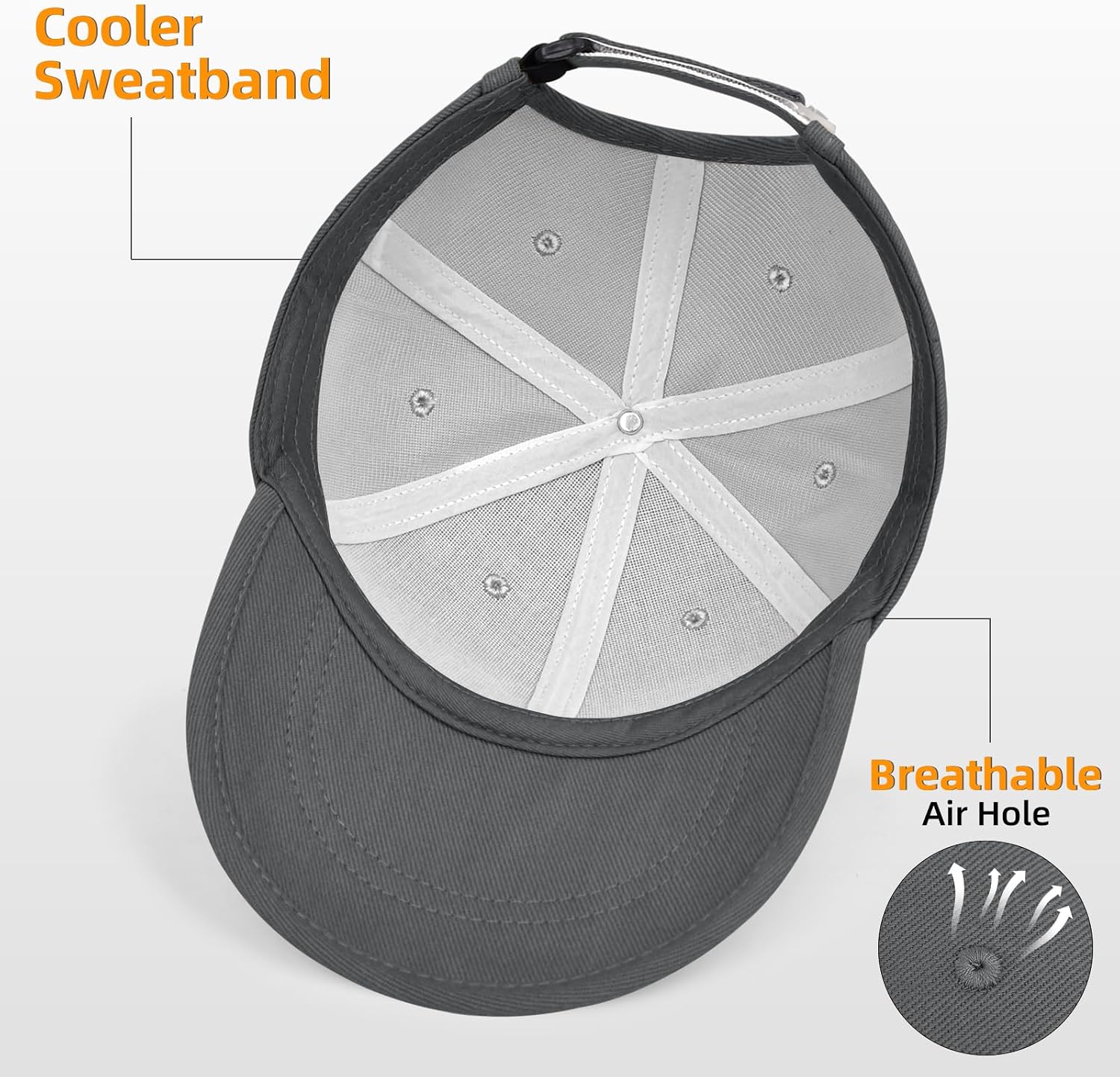 Baseball Cap Men Women Golf Baseball Hat Plain Cap Adjustable Classic Low Profile Cotton Hat for Running Workouts image 4
