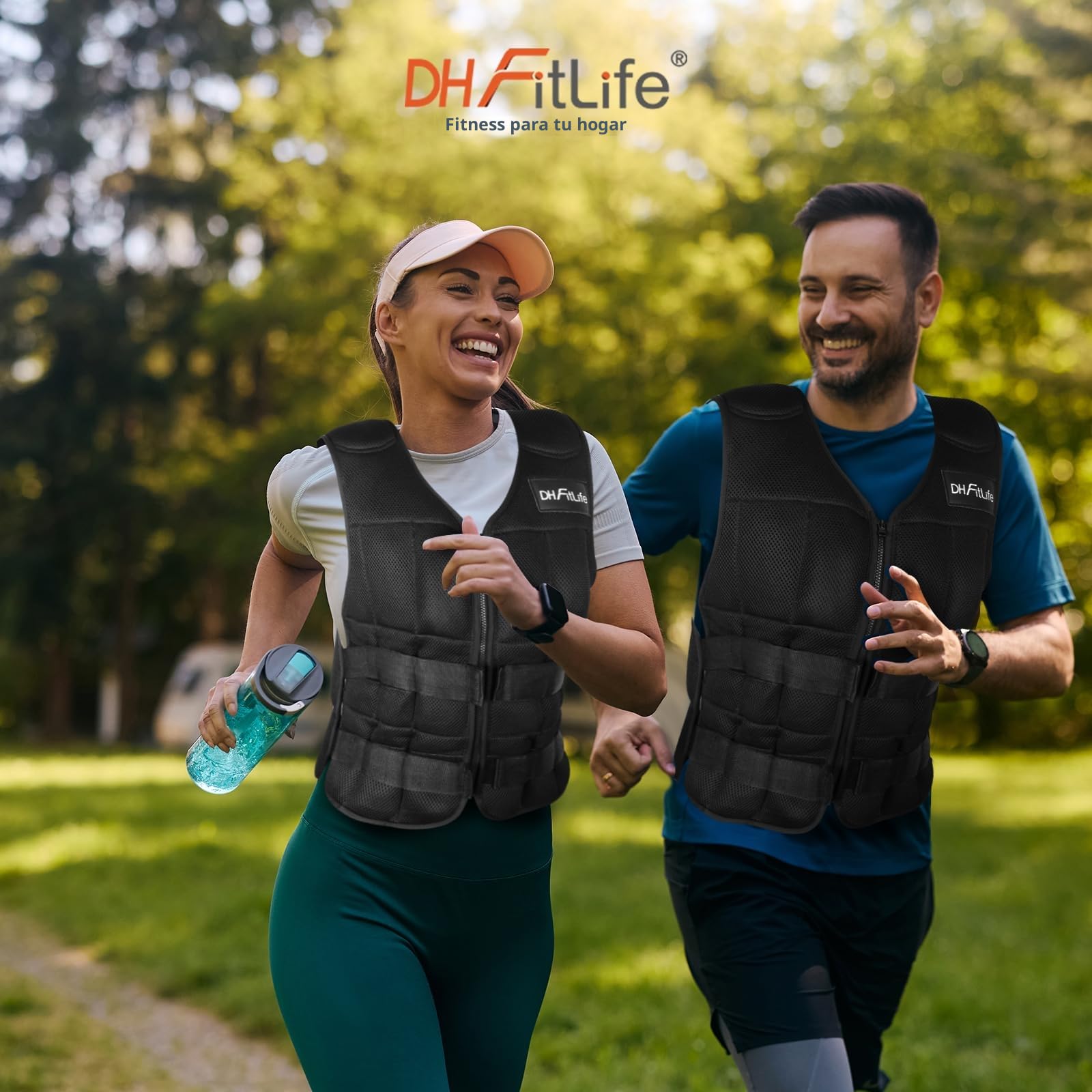 DH FitLife Chaleco Lastrado Ajustable 10/20/30 kg para Musculación y Entrenamiento de Fuerza | Chaleco con Peso | Chaleco para Correr Hombres y Mujeres