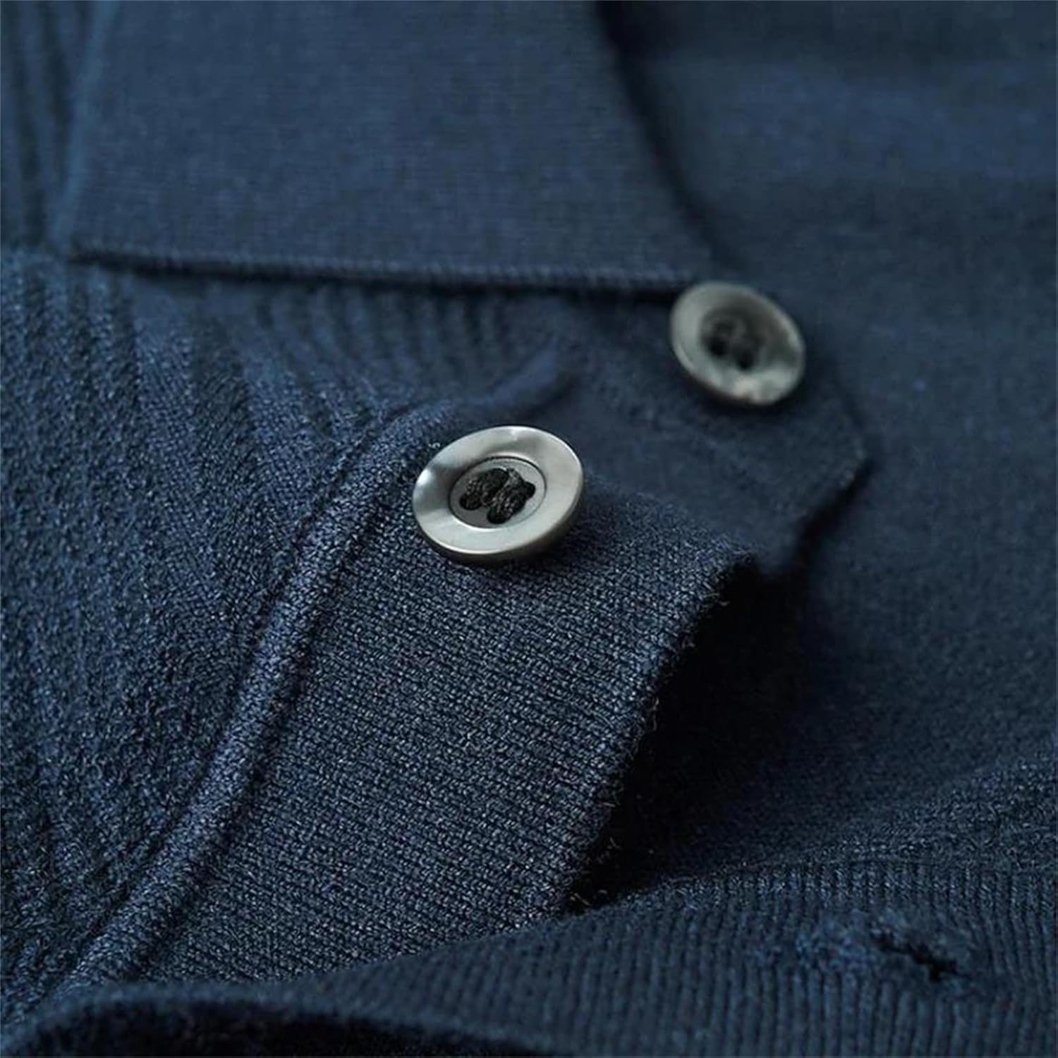 Men's Geometric Pattern Pullover Polo Sweaters Long Sleeve Turndown Collar Warm Knitted Jumper for Business Casual