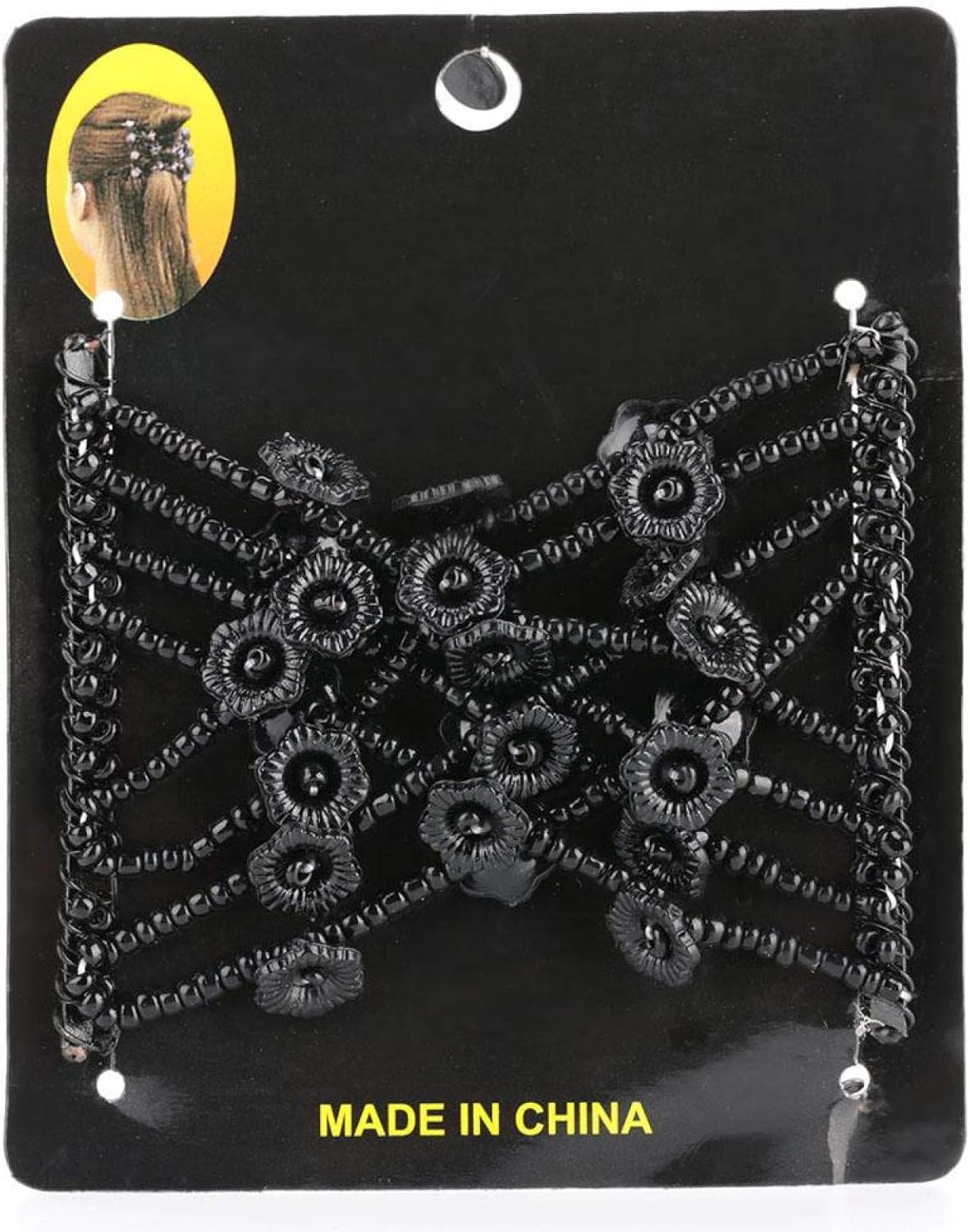 Elastic Hair Combs, Hair Comb Magic Pearl Hair Comb Elastic Hair Clip