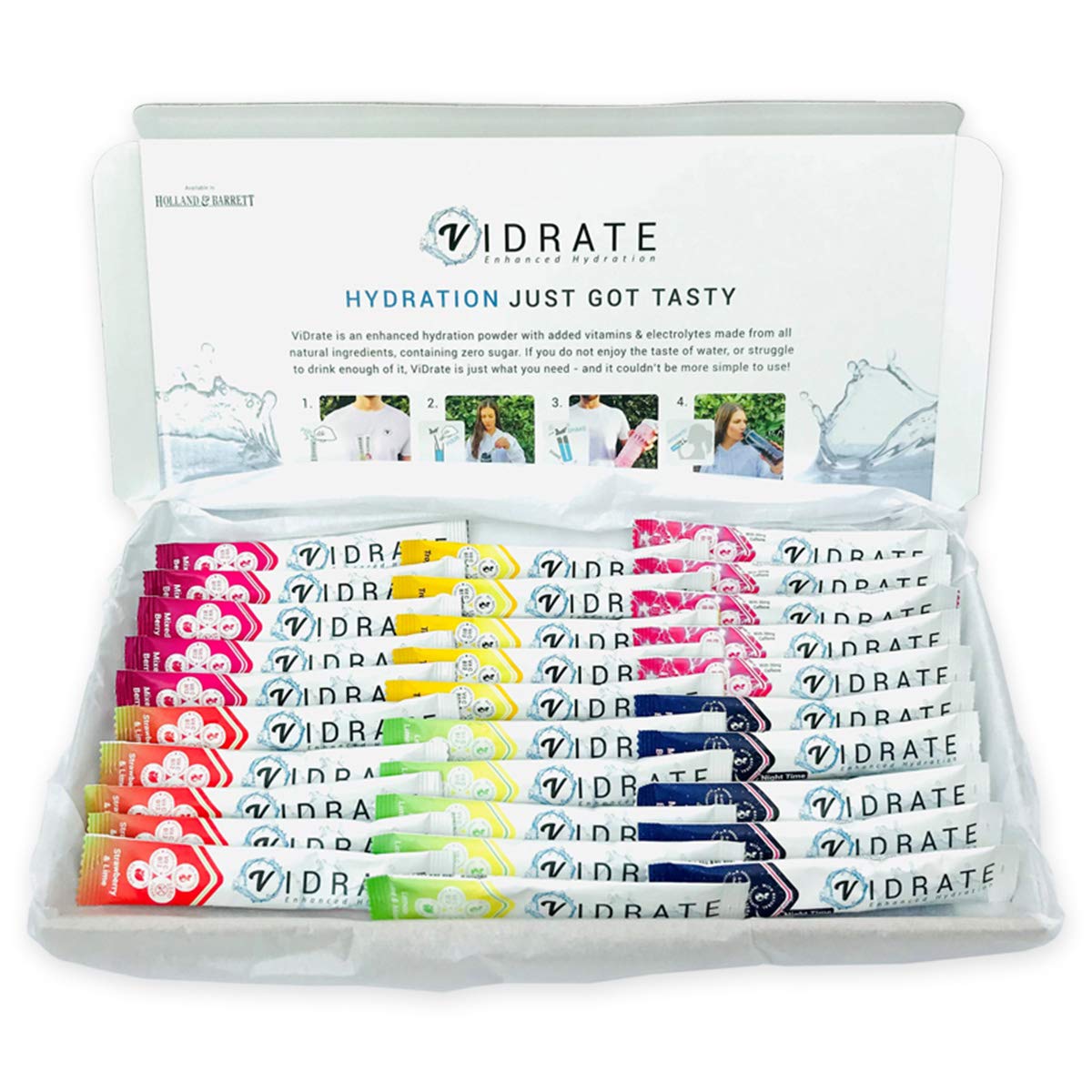 Buy ViDrate Sugar Free 30 Pack Electrolyte Powder Vegan Friendly