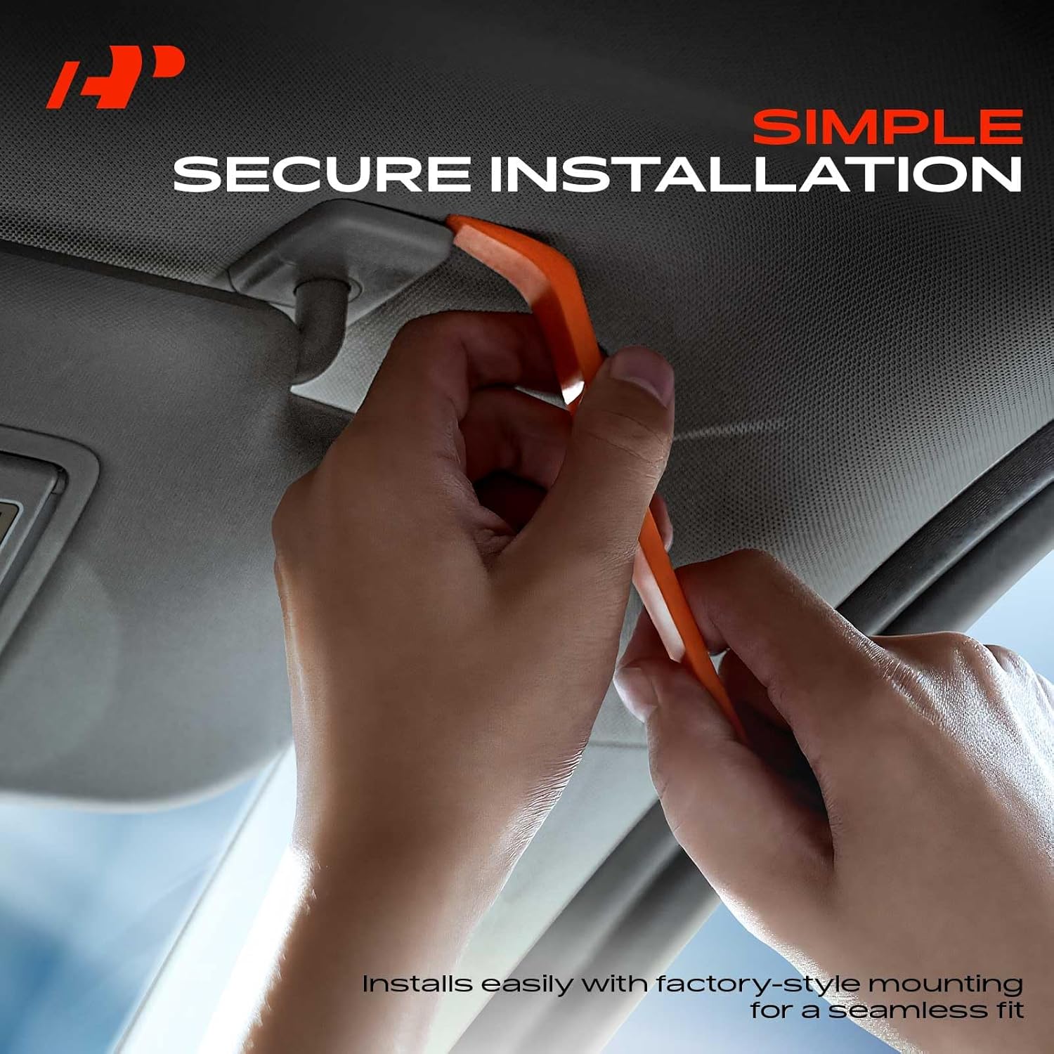 A-Premium Right Passenger Side Sun Visor Compatible with Nissan Sentra 2020 2021 2022 2023 2024 2025 - with Vanity Mirror, Without Vanity Light, Gray Color - Replaces 964006LE0C