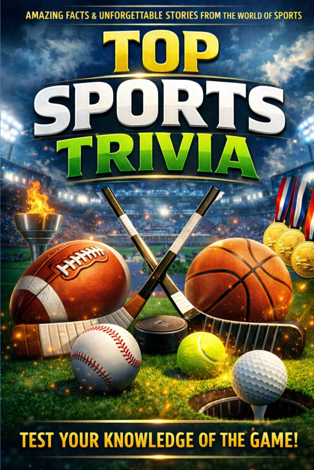 Top Sports Trivia: 1,300+ Legendary Sports Trivia Questions with Answers & Deep Explanations Across Baseball, Football, Basketball, Hockey, Tennis, Golf & More