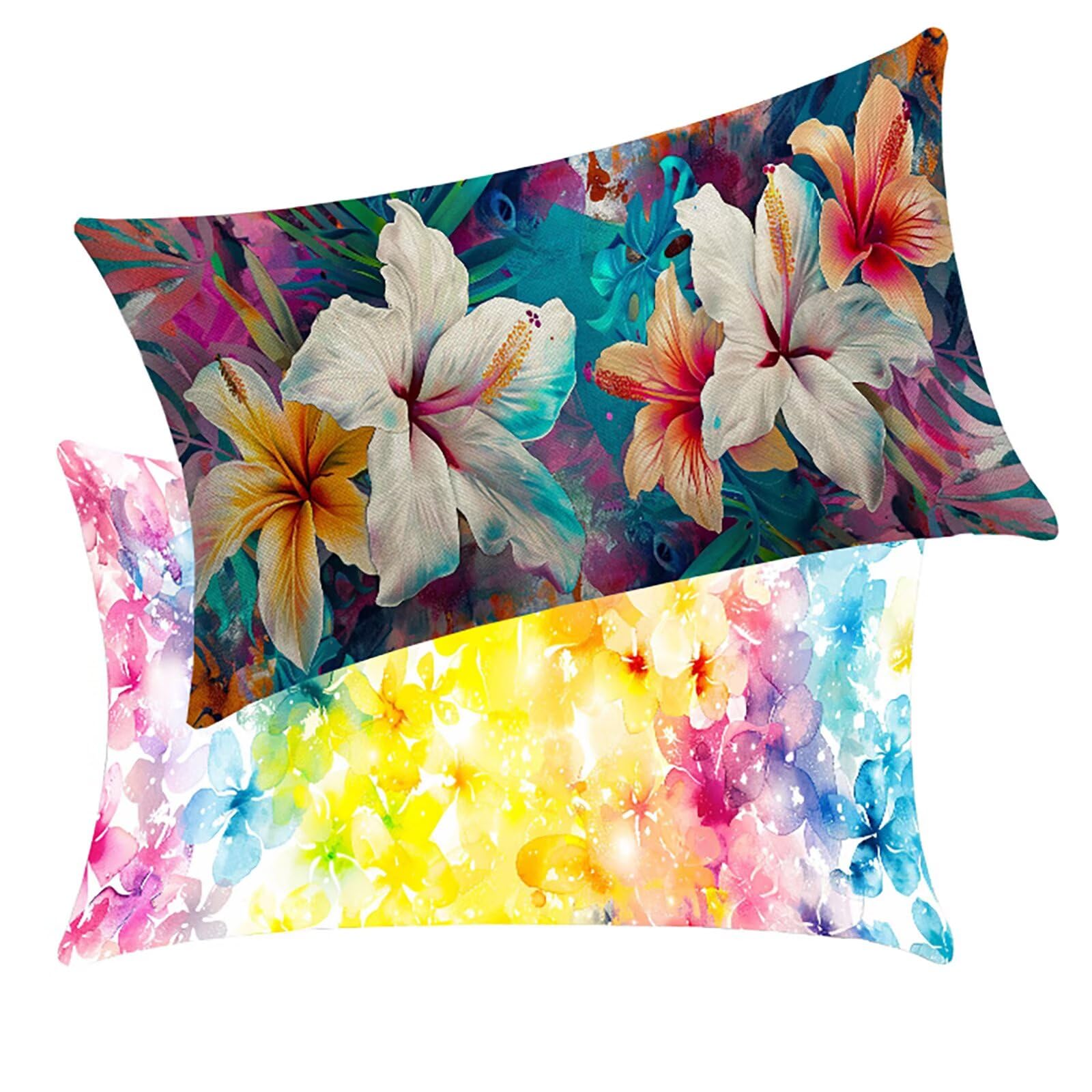 Coussin extérieur imperméable 30x50 pour décoration de jardin et canapé de salon