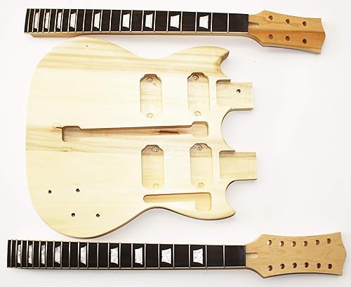 Body und Neck  GitarrenkA rper Gitarrenhals fA r Double Neck E-Gitarre