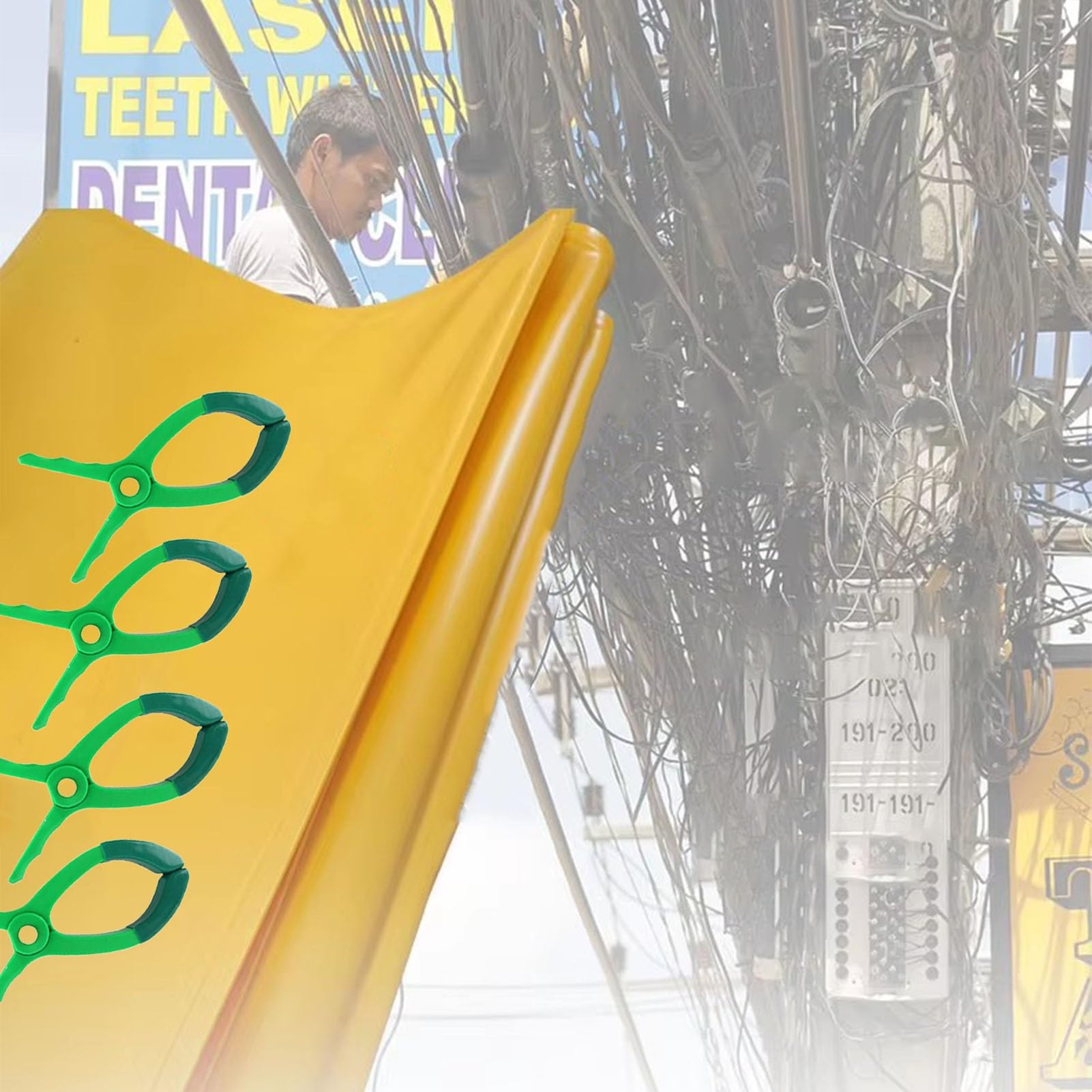 Manta aislante eléctrica de 0.4KV y 80x60cm para trabajos en salas de distribución
