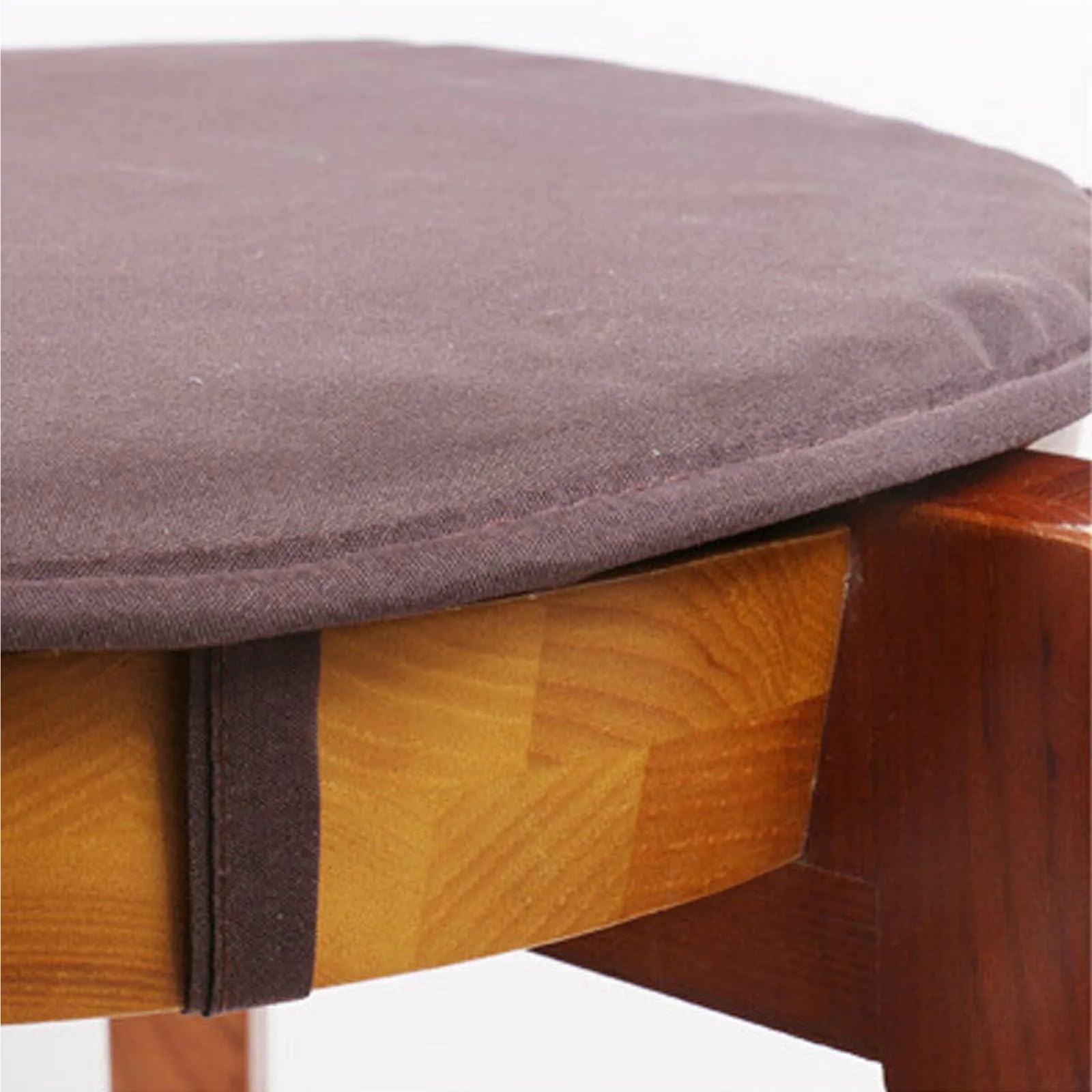 Cuscino for sedile rotondo for pavimento da meditazione, 2 pezzi, solido e sottile, for yoga, balcone, sedia, cuscini di seduta for per Meditazione(Brown)