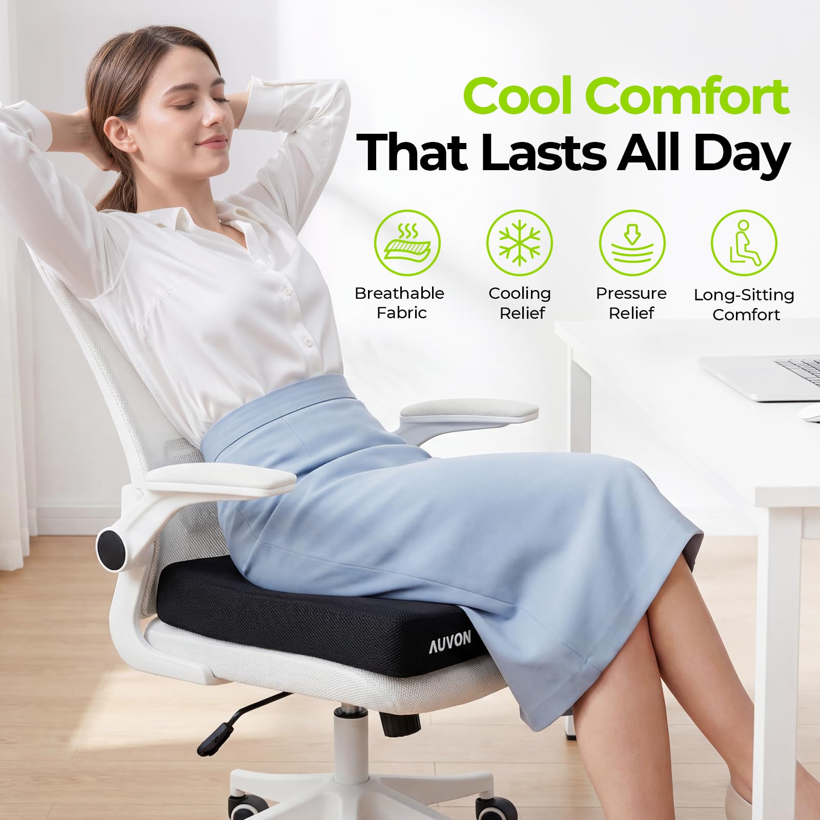 Amazon.com: AUVON Cooling Gel Wheelchair Seat Cushion for Sciatica