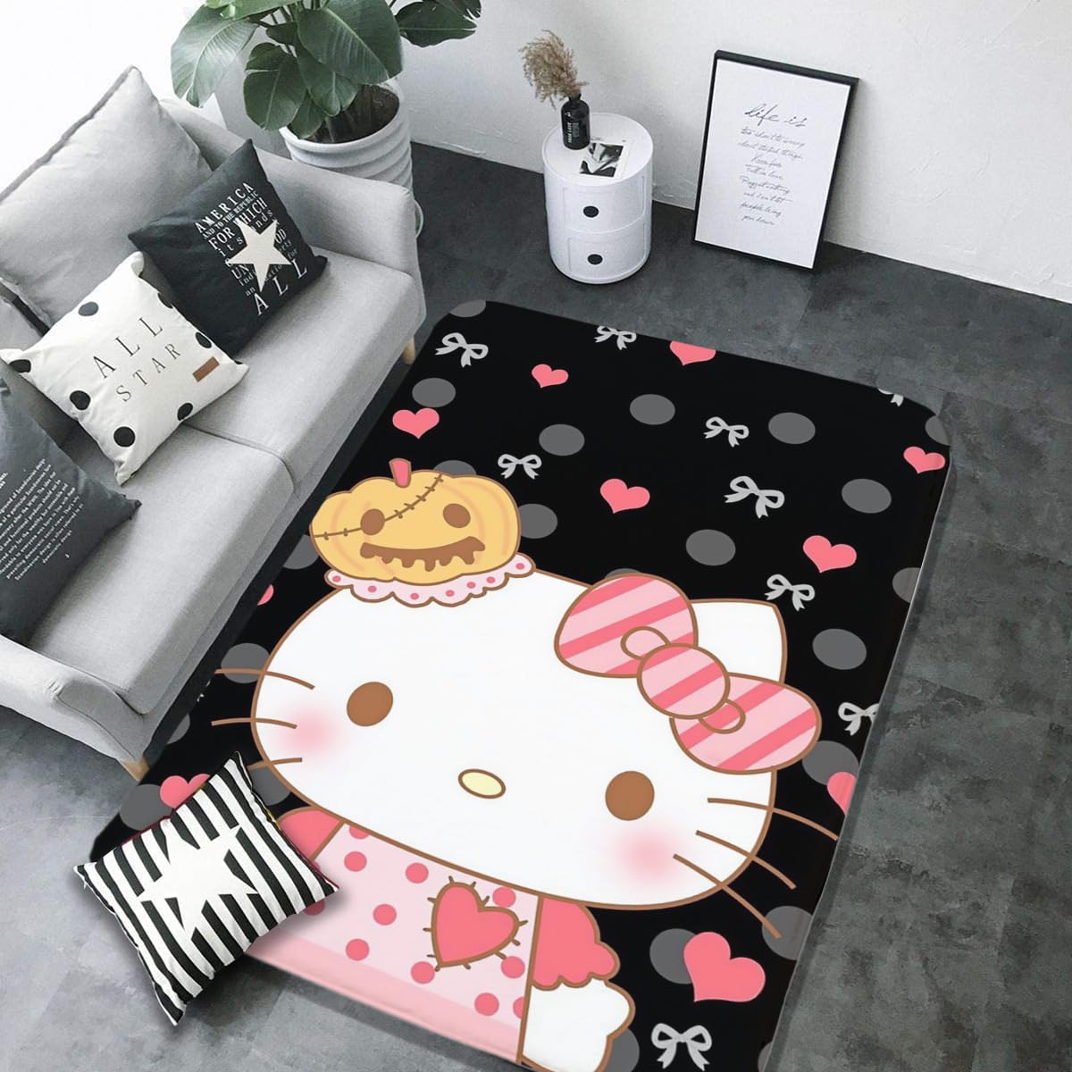 ハローキティ じゅうたん　マット 楽天市場】ハローキティ（横幅（寝具・シート）180 ～ 199.9cm
