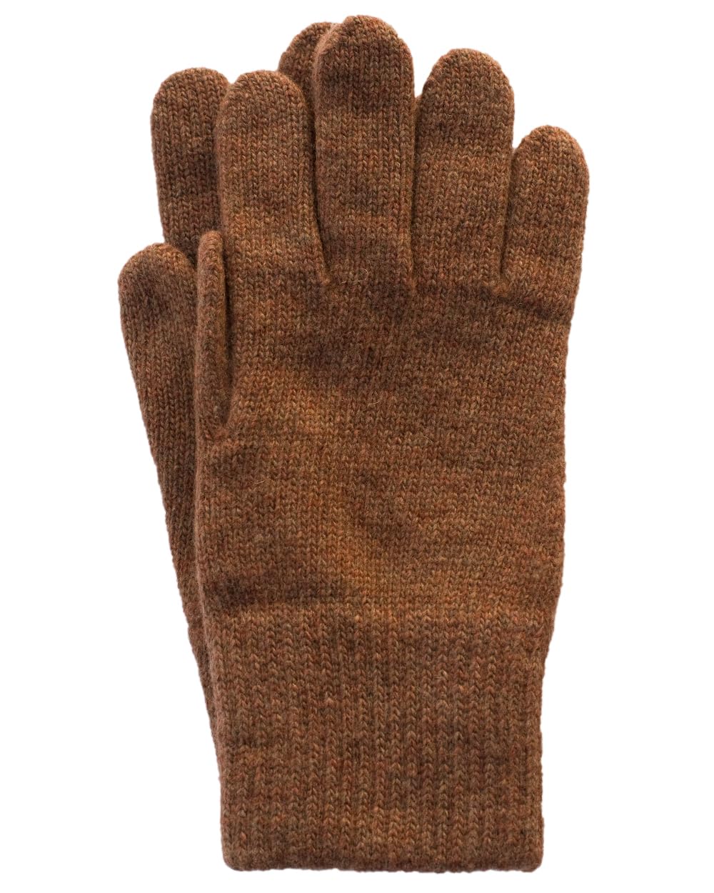 FosterNatur, Women's Wool Gloves / Finger Gloves, 100% Wool Extra Fine, hazelnut, 8