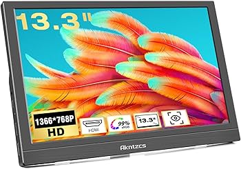 Amazon.co.jp: ポータブルモニター、13.3インチHD 1366*768小型 Amazon.co.jp: ポータブルモニター、13.3インチHD 1366*768小型