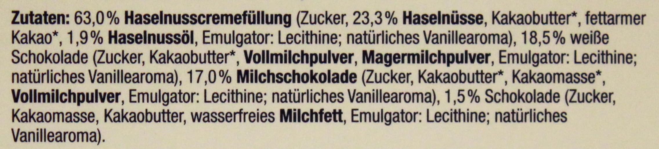 Herzstücke Belgische Meeresfrüchte Premium Pralinen, 12er Pack (12 x 250g)
