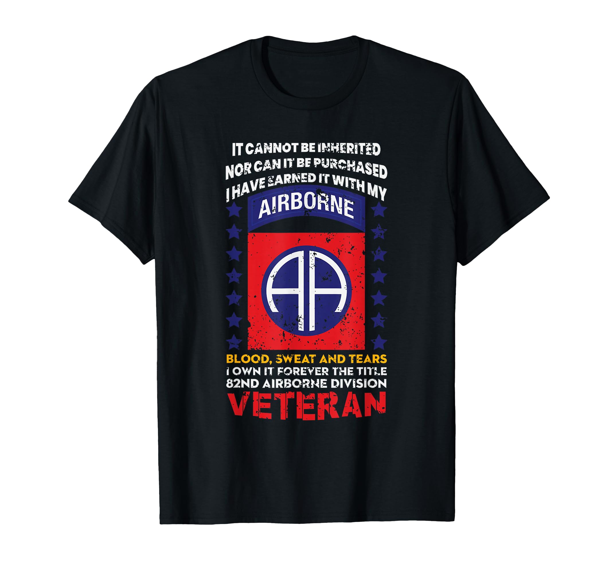 Veteran 82nd Airborne Division USA Retired T-Shirt