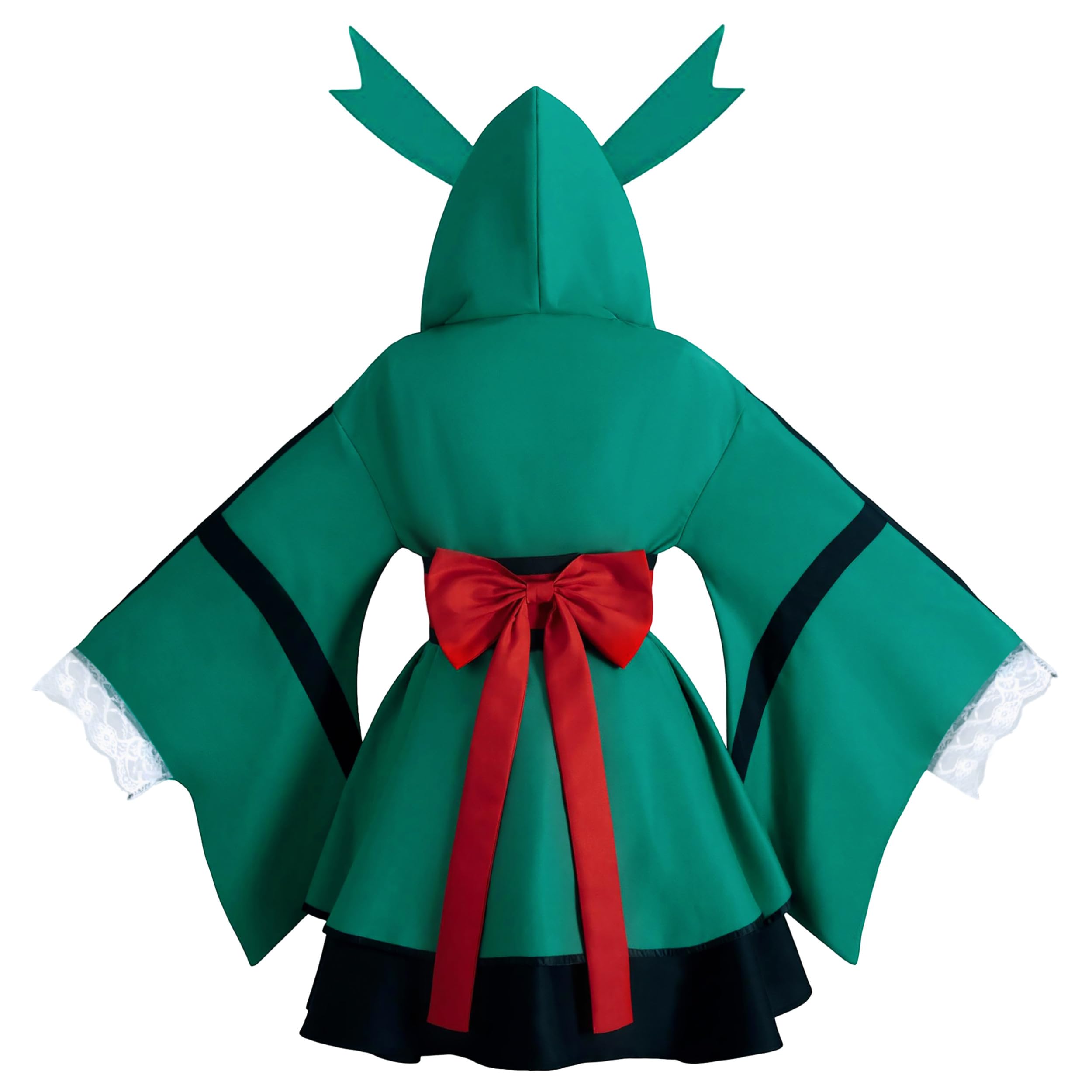 japonés Anime MHA Disfraz de Cosplay Midoriya Izuku AKatsuki Trajes para mujeres Kimono Vestido Traje de Halloween