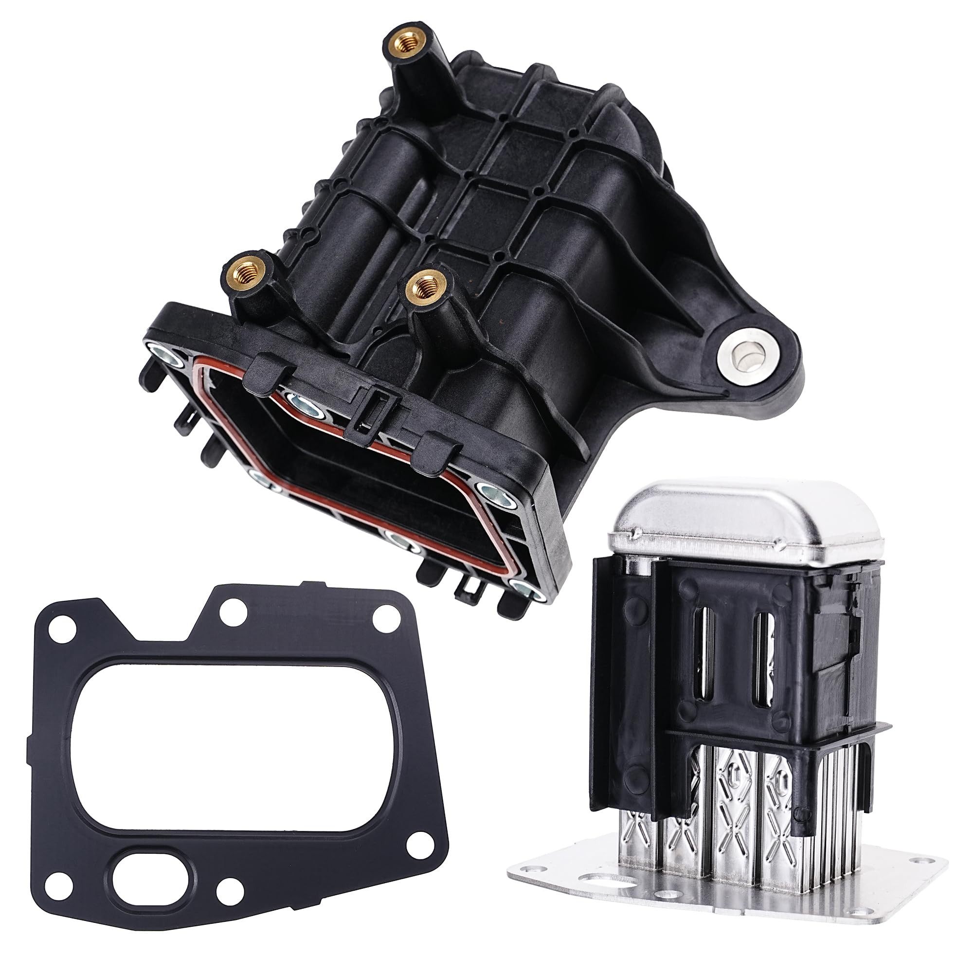AGR Kühlergehäuse kompatibel für Ford S-MAX Peugeot 308 508, Citroen DS4 DS5 C4 C5, Opel Insignia, für Opel AGR-Ventil. Ersetzt #9807593080 1861749 3553004