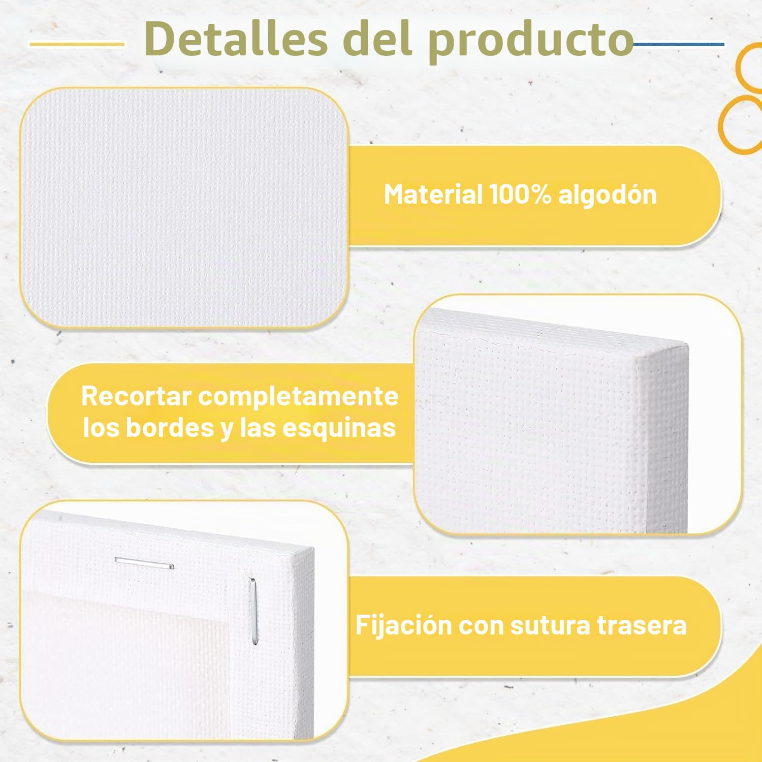 50 piezas lienzos para pintar 10x10cm,Lienzos Preestirados,para Pintar Adolescentes Arte Niños Manualidades Óleo Acrílicos