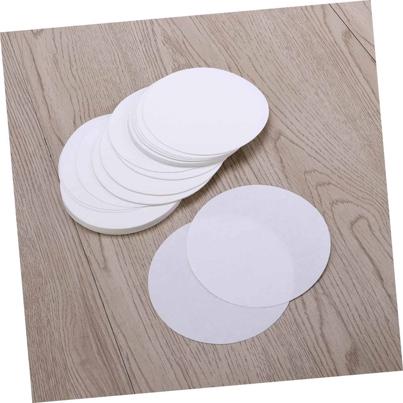 100 Pack 12.5cm White Qualitative Filter Paper Discs Medium Flow Rate