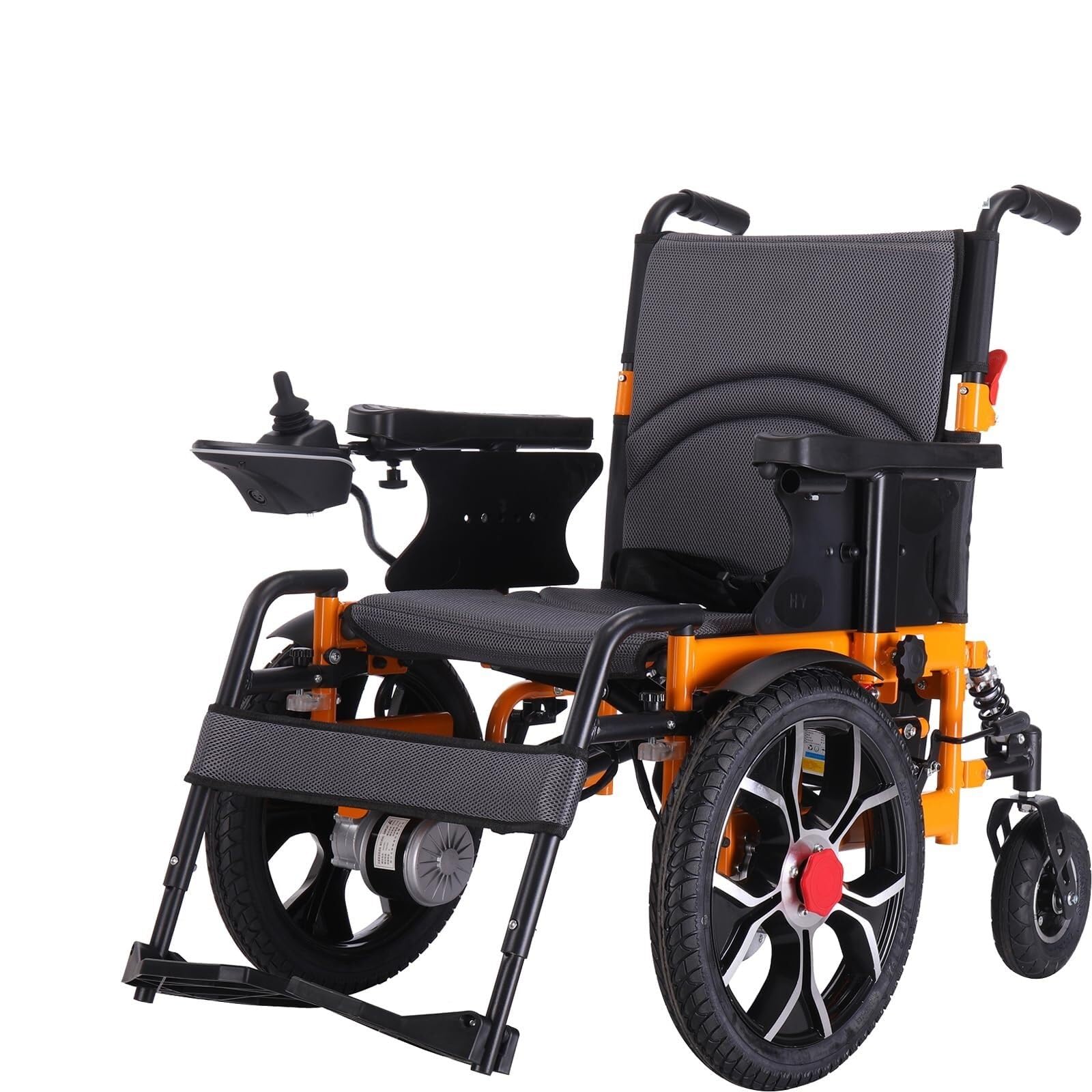 Silla de ruedas eléctrica plegable for adultos con capacidad de carga de 150 kg, ancho de asiento de 50 cm | Tracción delantera de 40 cm | Motor de 500 W y batería de litio
