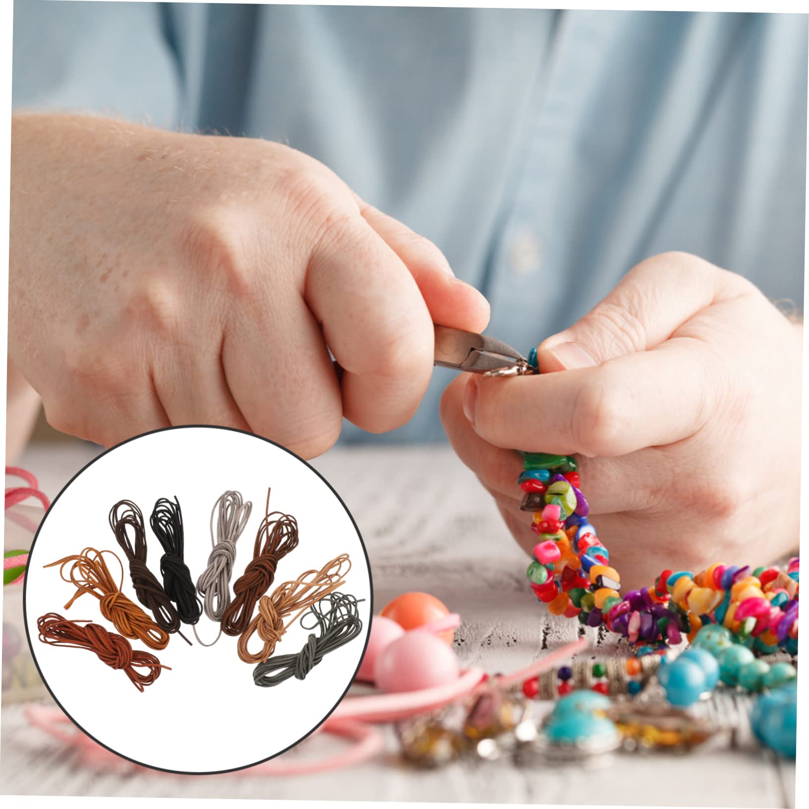 LALAFINA 4sätze Retro Schmuck Set Suede Halskordel Für Armbänder Und Farben Langlebig Und Hautfreundlich Für Kreative Bastelarbeiten