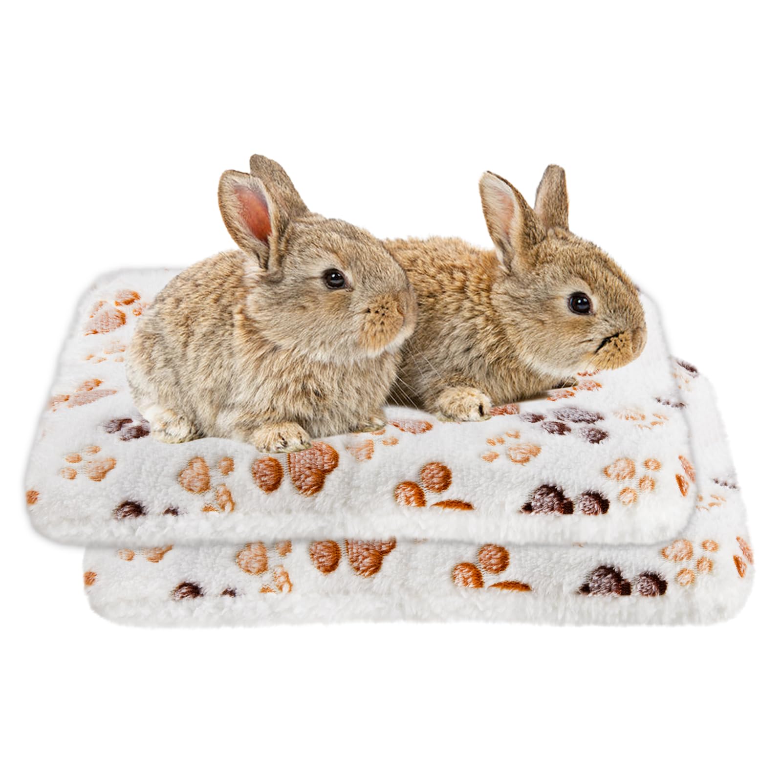Colchones cálidos de cama para animales pequeños y cobayas con base de lana lavable en pack de 2