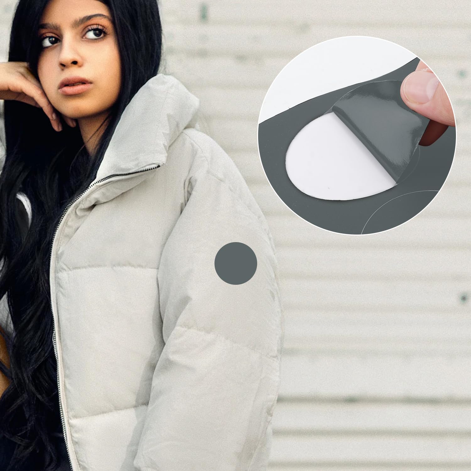 Toppe Autoadesive Per Giacche - 8 Pezzi Impermeabili, Facili Da Applicare - Foto 3