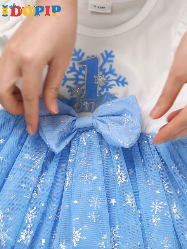 winter wonderland dress for baby Girls Winter Wonderland Dress KStyle kids Boutique