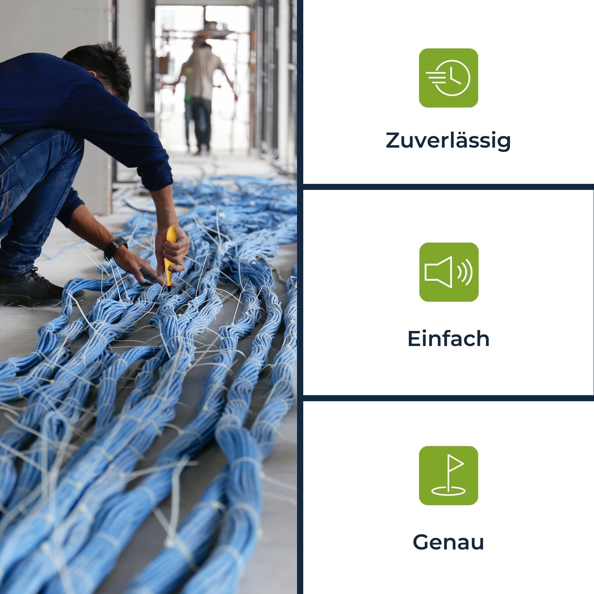 Velleman Leitungssucher und Kabeltester mit Tongenerator Perimeterdrähten für alle Roboterrasenmäher, elektrischen Verkabelungen und Telefonkabeln