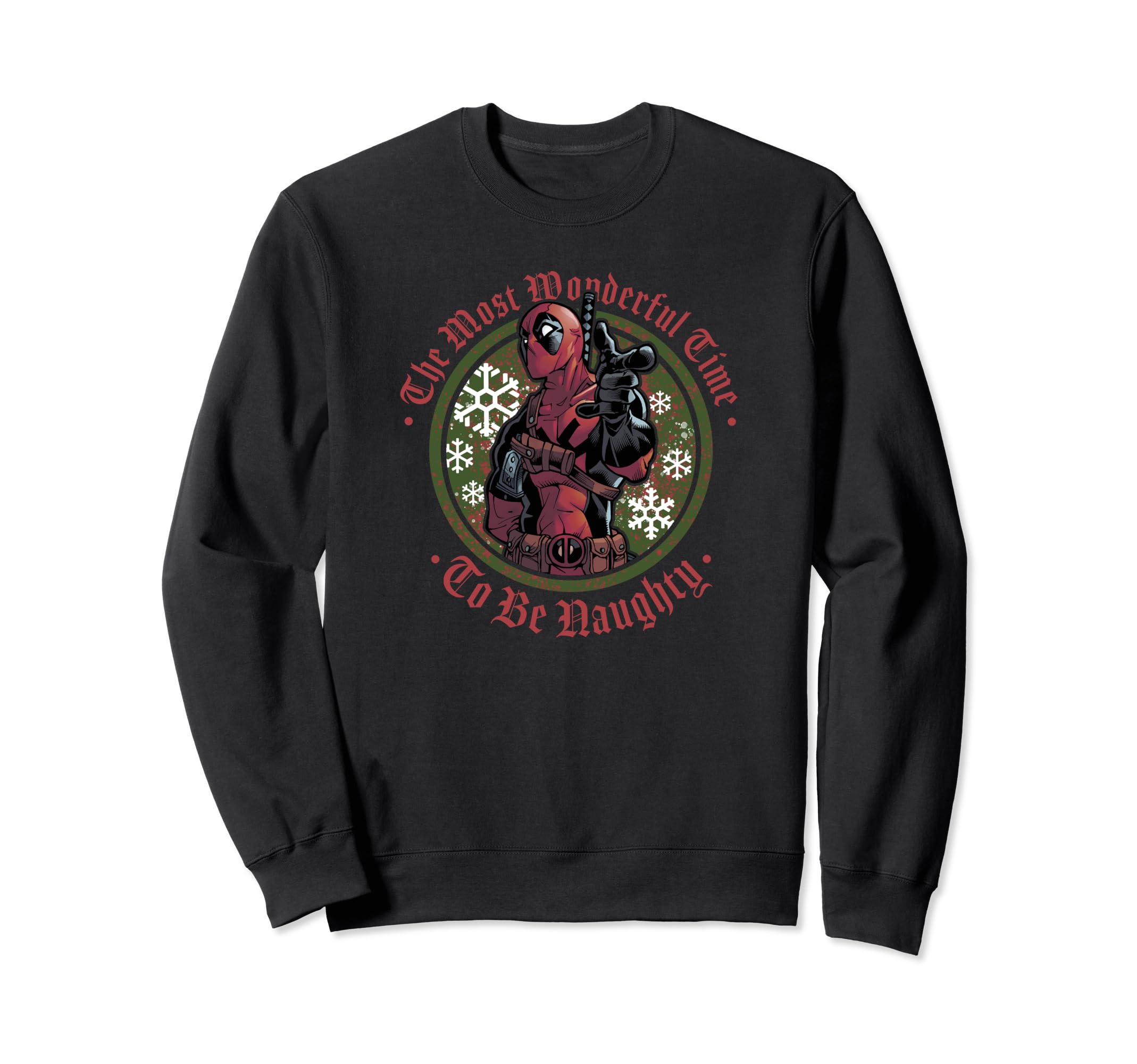 Sweat Deadpool Noël idée cadeau originale pour fan de comics Marvel