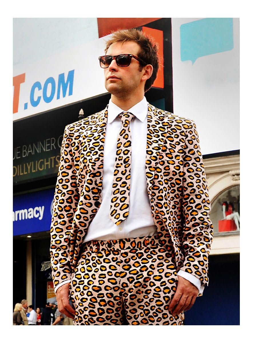 OppoSuits Lustige Verrückt Abschlussball Anzüge für Herren - Komplettes Set: Jackett, Hose und Krawatte,The Jag