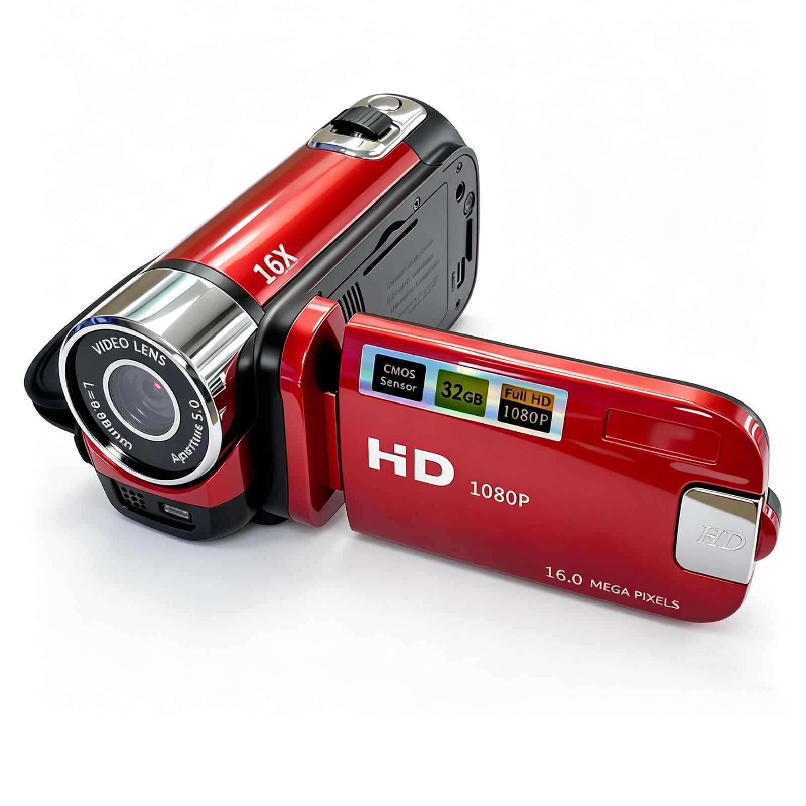 Andoer Portable 1080P High Definition Digital Video Camera DV Camcorder 16MP 2.7 Inch LCD Screen 16X Digital Zoom Built-in Battery-picture-17