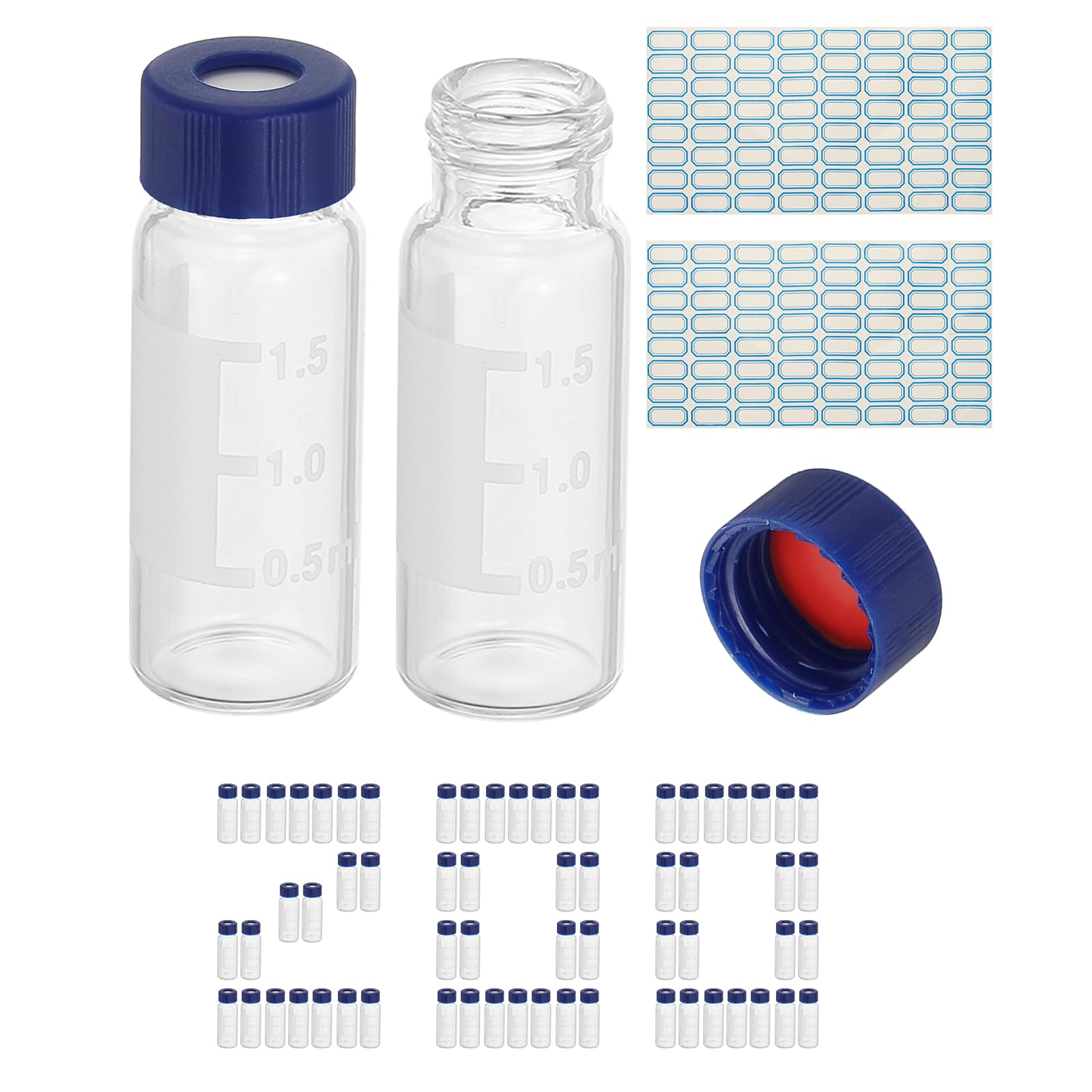 Fioles HPLC 2ml évitez l'évaporation de vos échantillons de laboratoire avec ces flacons