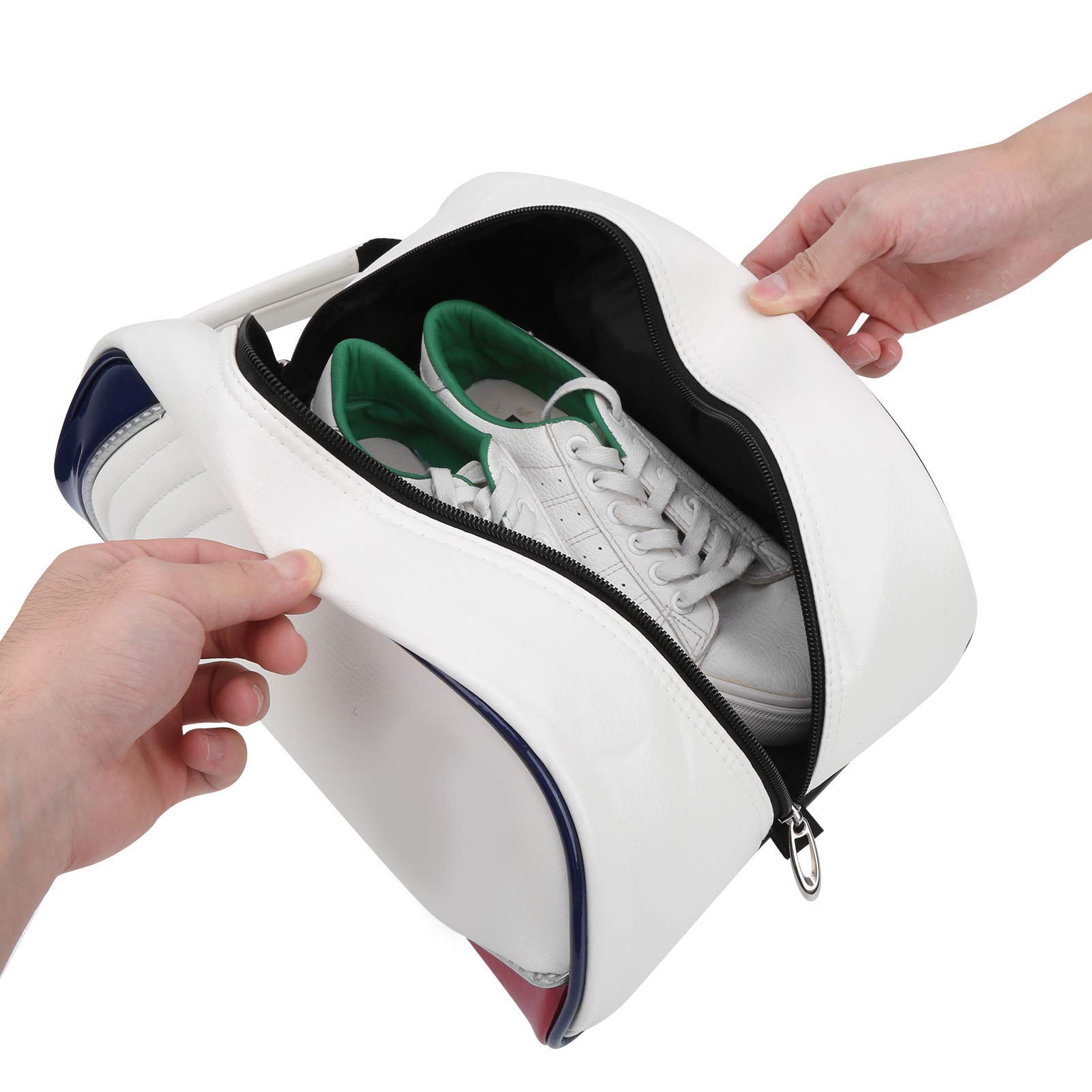 VGEBY Bolsa portadora de Zapatos de Golf Bolsa portadora de Zapatos de Golf de Cuero PU Bolsa de Almacenamiento a Prueba de Polvo de Viaje en casa