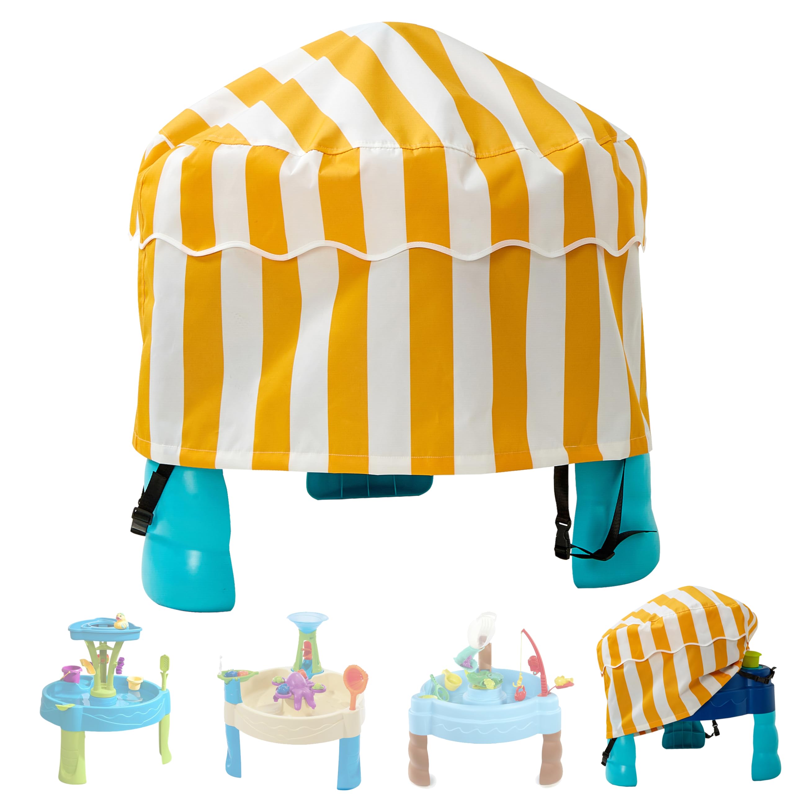 Housse table à eau enfantes – Couvercle de protection imperméable et anti-poussière | Housse tissu Oxford anti-UV robuste Step 2, Little Tiked et tables extérieures, Protection d'arrière-cour