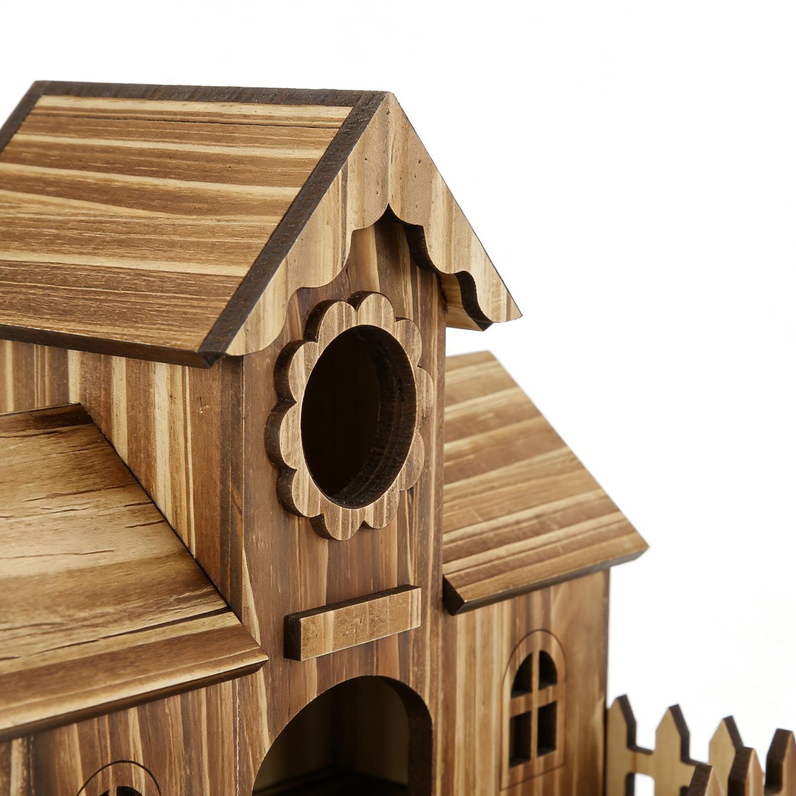 s para Pájaros de Exterior | Decoración rústica de Madera Natural | s de Descanso para pájaros, Decoración de Exterior para Jardín, Patio, Terraza, Balcón